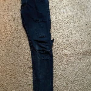 Saint Laurent distressed skinny jeans